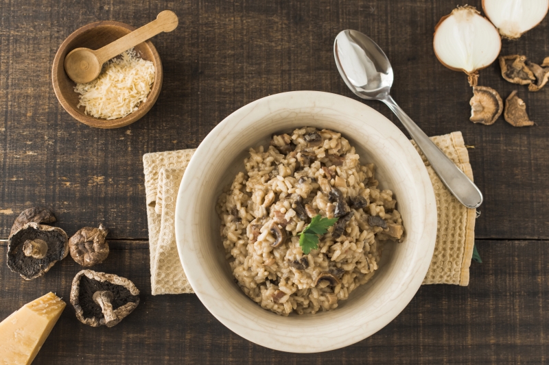 Risotto Con Crema Di Pecorino Gavoi E Funghi Porcini Marte Formaggi S